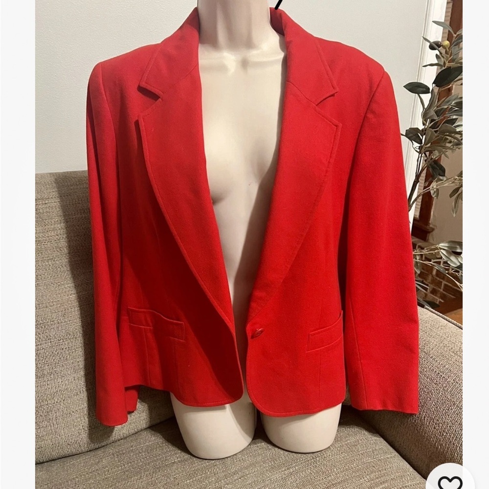 Pendleton Bold‎ Red Wool Women's Blazer
